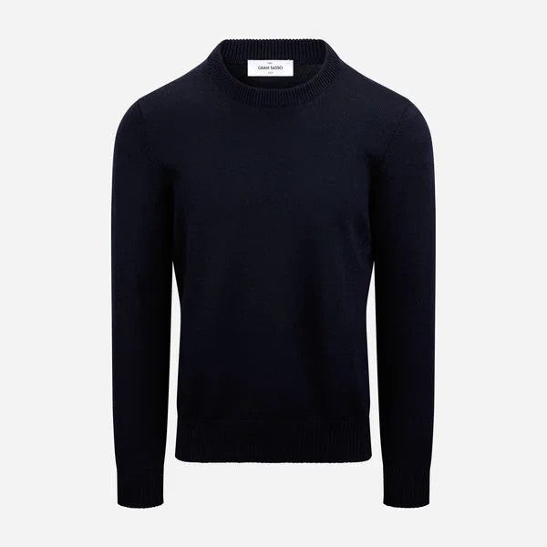 Gran Sasso Crewneck Merinoull Marine