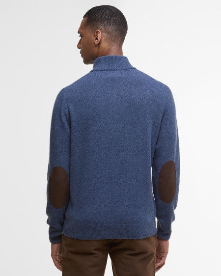 Barbour Essential Patch Half Zip Mellomblå