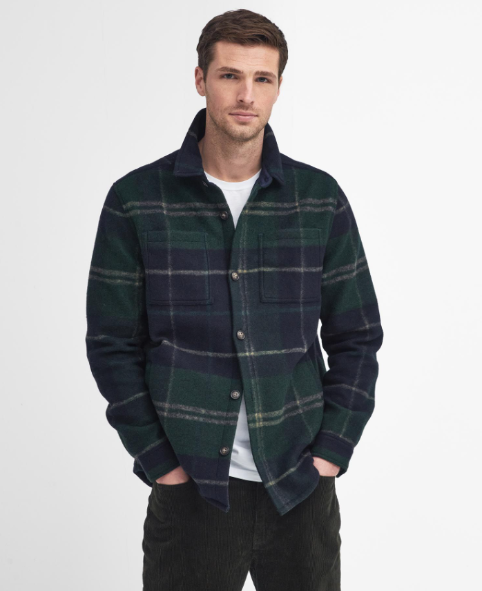 Barbour Chapter Overshirt Grønn/Blå Rutet