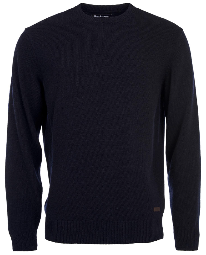 Barbour Essential Patch Crewneck Mørkeblå