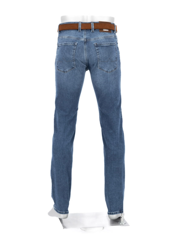 Alberto Jeans Pipe Super Stretch Mørkeblå M/vask