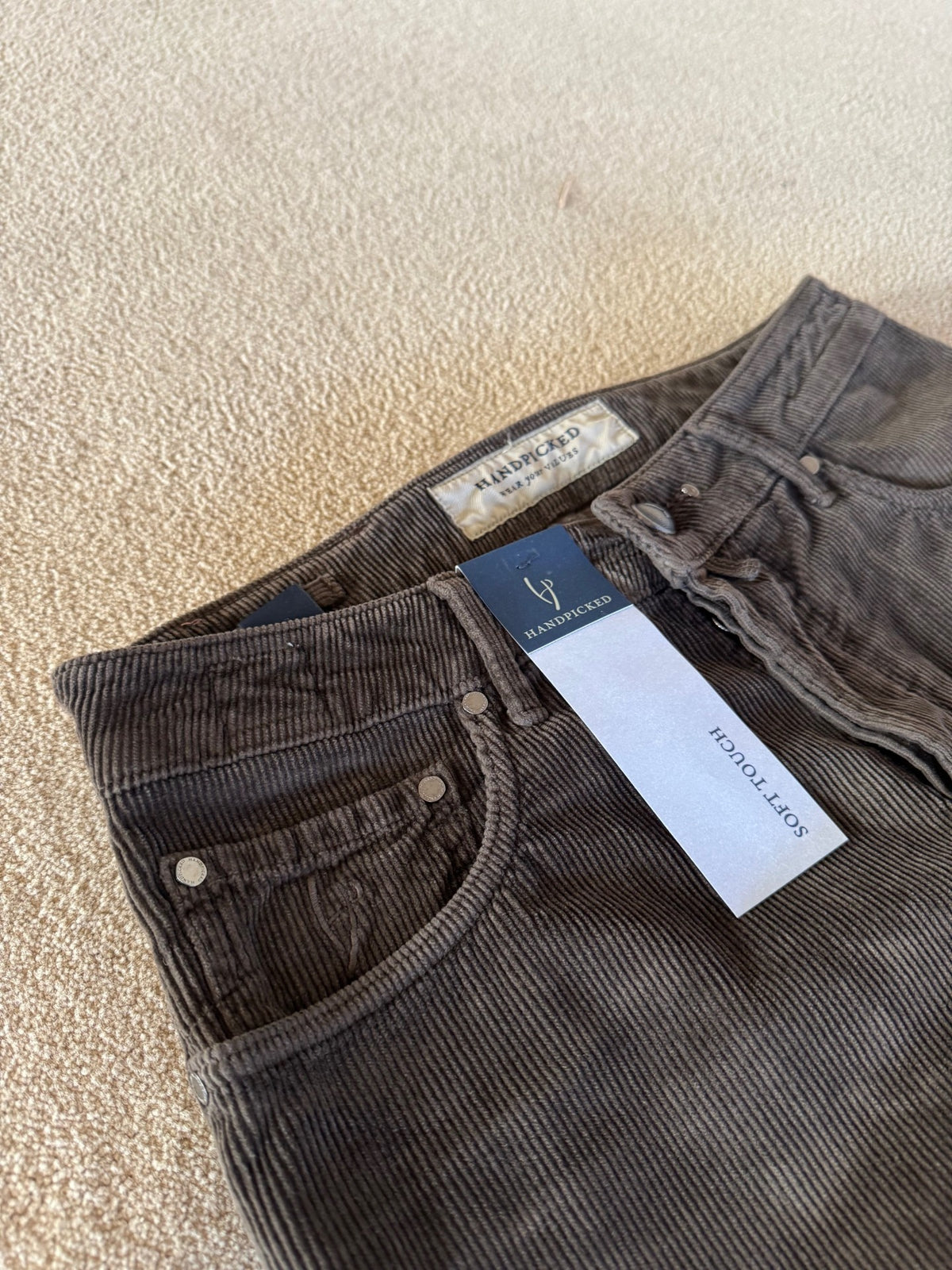 HandPicked Ravello Cord 5-Pocket Brun