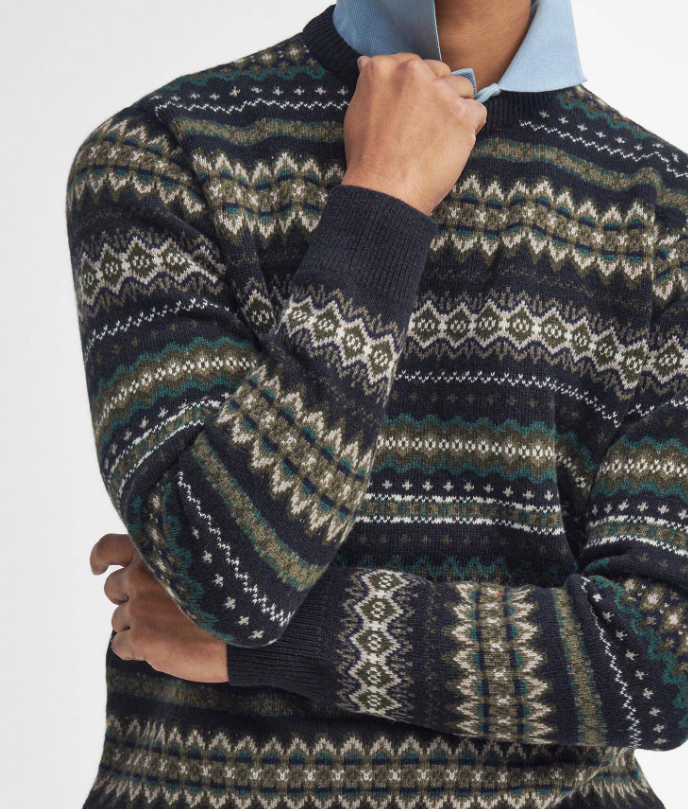 Barbour Case Fair Isle Crewneck Lammeull