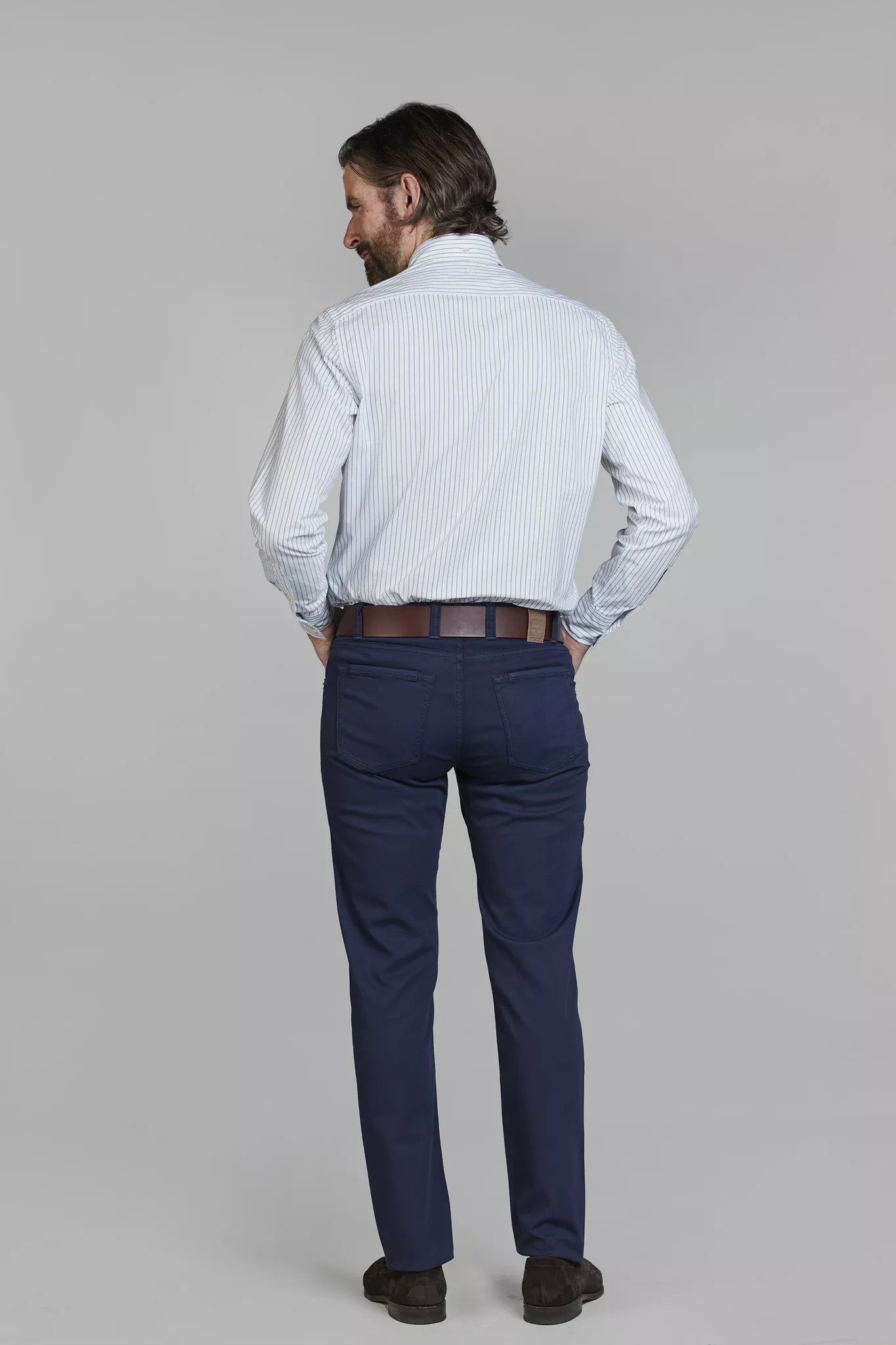 Hansen & Jacob 5-Pocket Bomull Marine