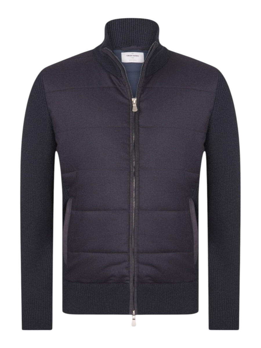 Gran Sasso Hybrid-Jakke Ull Marine