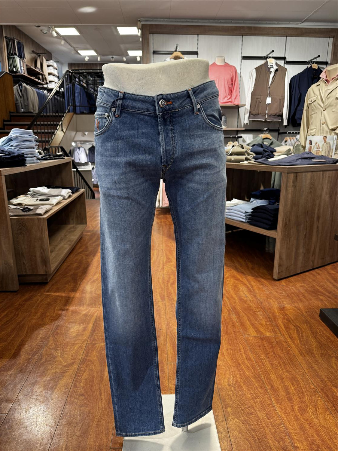 HandPicked Orvieto Jeans Vasket Lys Blå