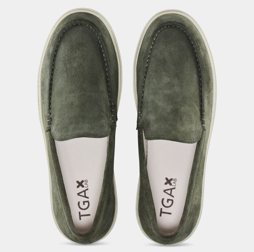 TGA X LAB Loafer Semsket Grønn