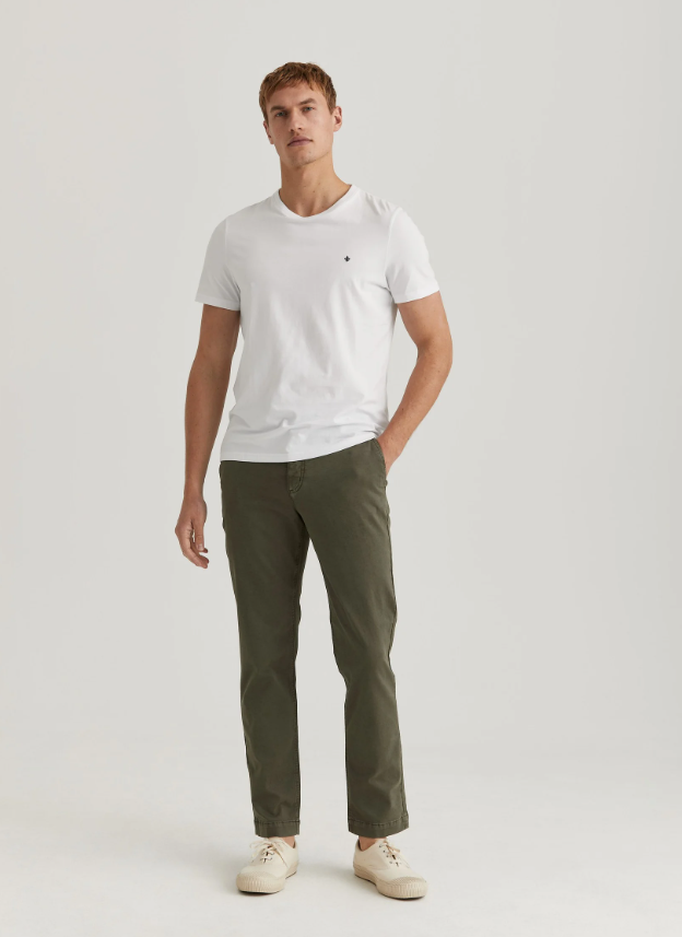 Morris Jeffrey Chinos Brushed Olivengrønn