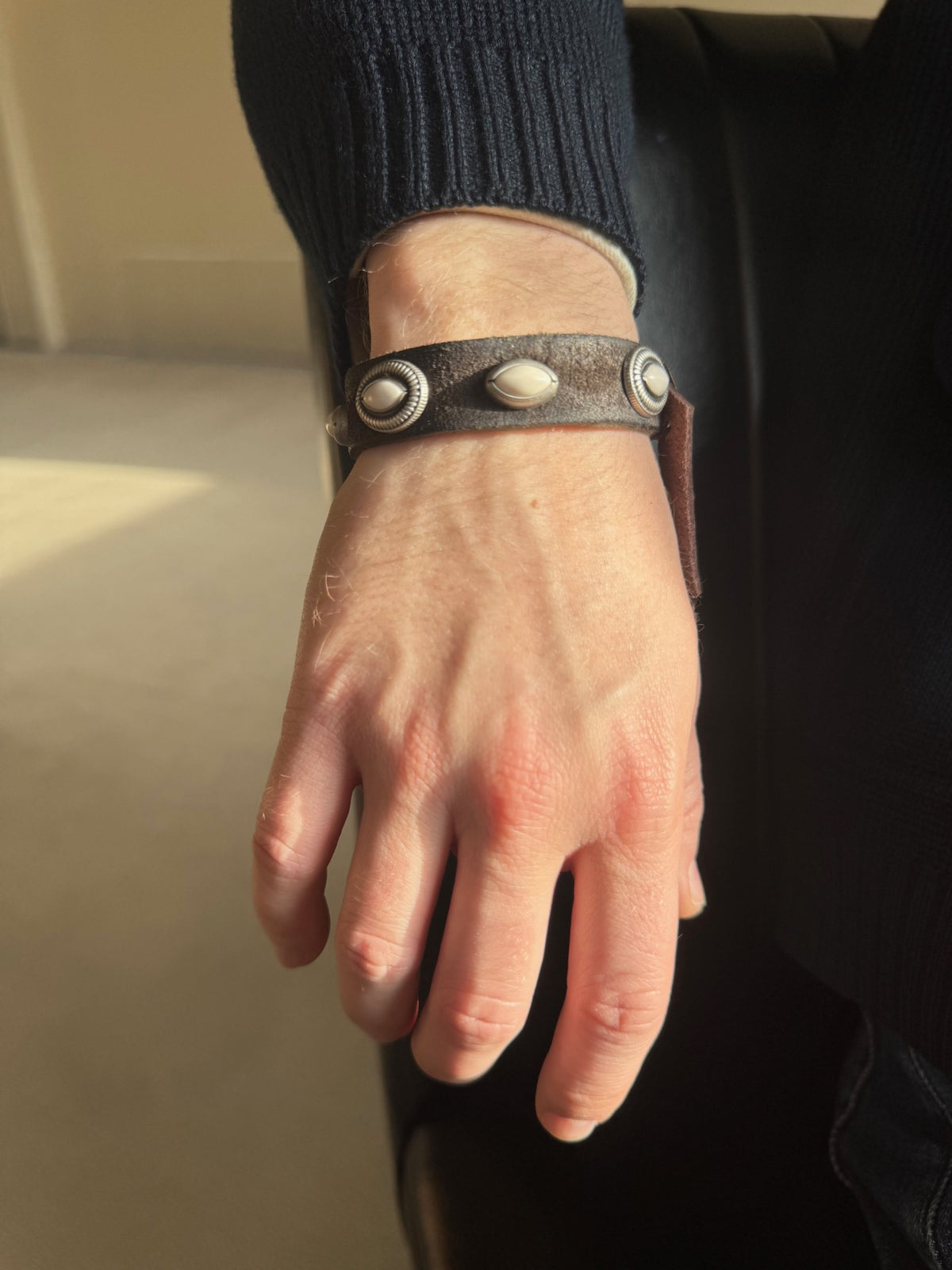 Alberto Luti Western Armbånd Small Stone Hvit