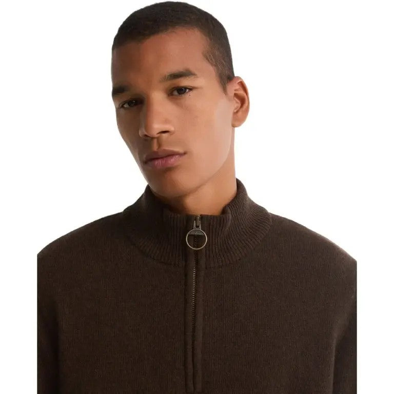 Barbour Holden Half Zip Ull Brun