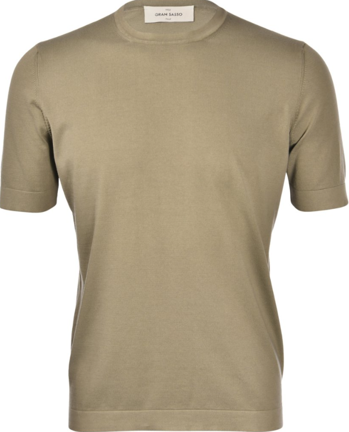 Gran Sasso T-skjorte M/Stretch Bomull Grønn Herre