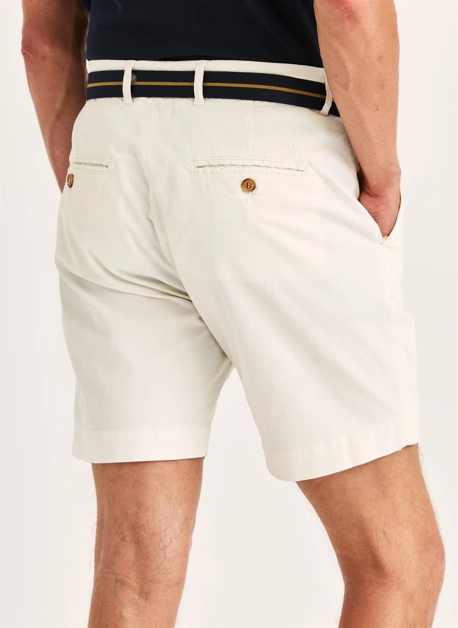 Morris Jeffrey Chino Shorts Bomull Kremhvit