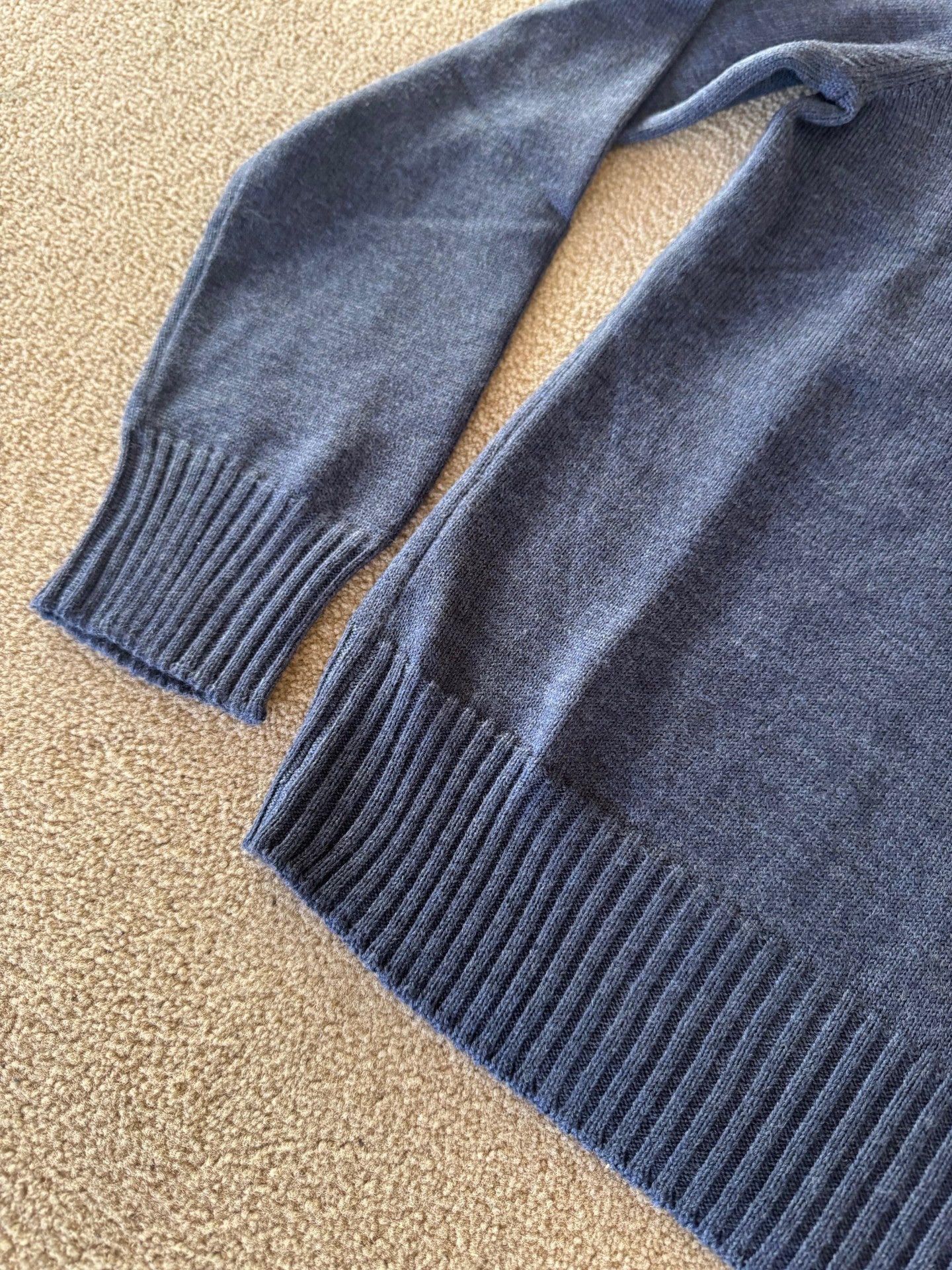 Gran Sasso Crewneck Merinoull Mellomblå