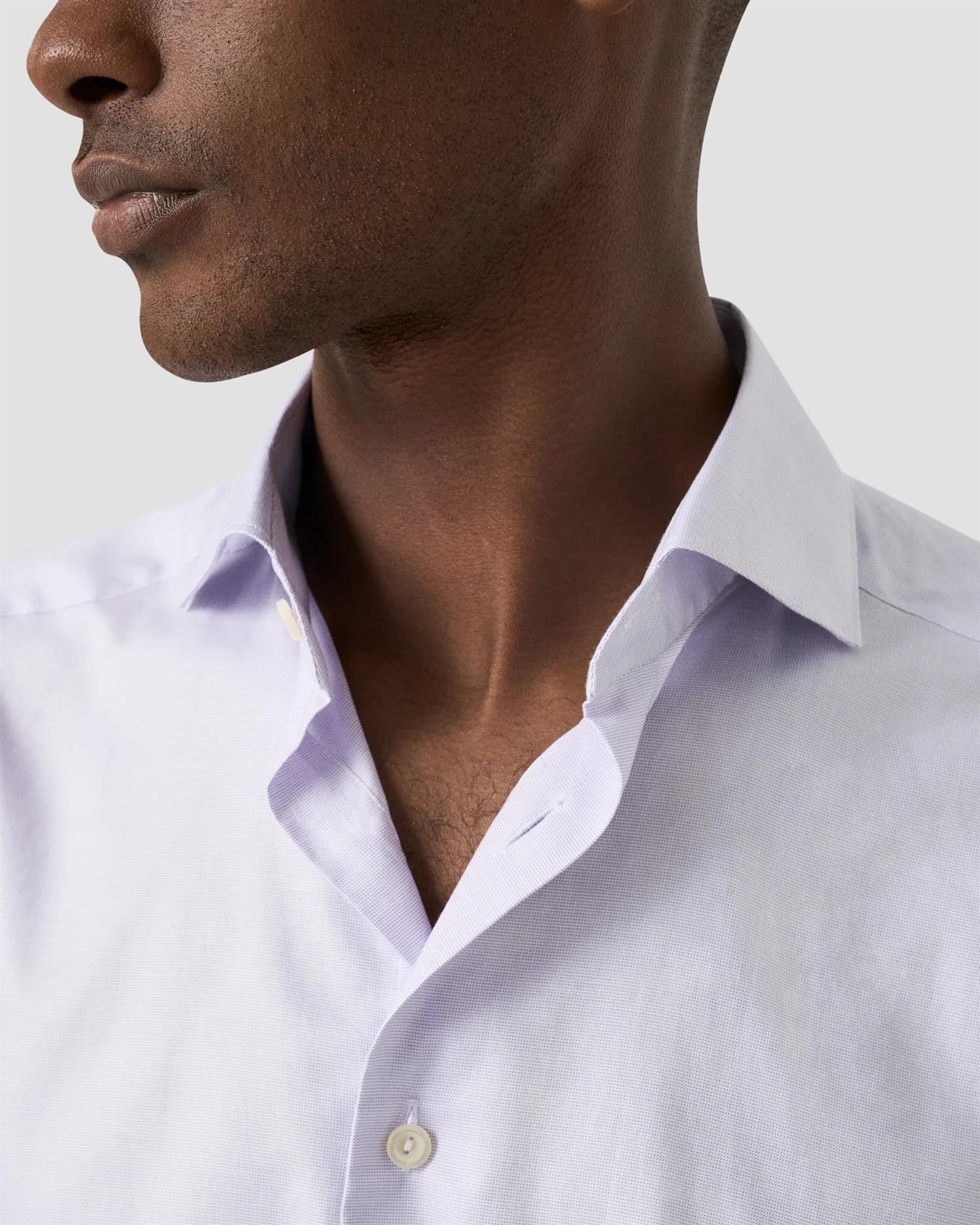 Eton Skjorte Contemporary Oxford Lyselilla