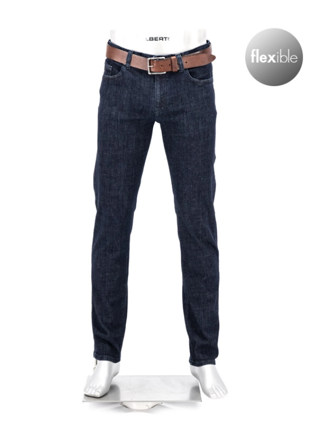 Alberto Jeans Pipe Premium Business Marine M/Tekstur