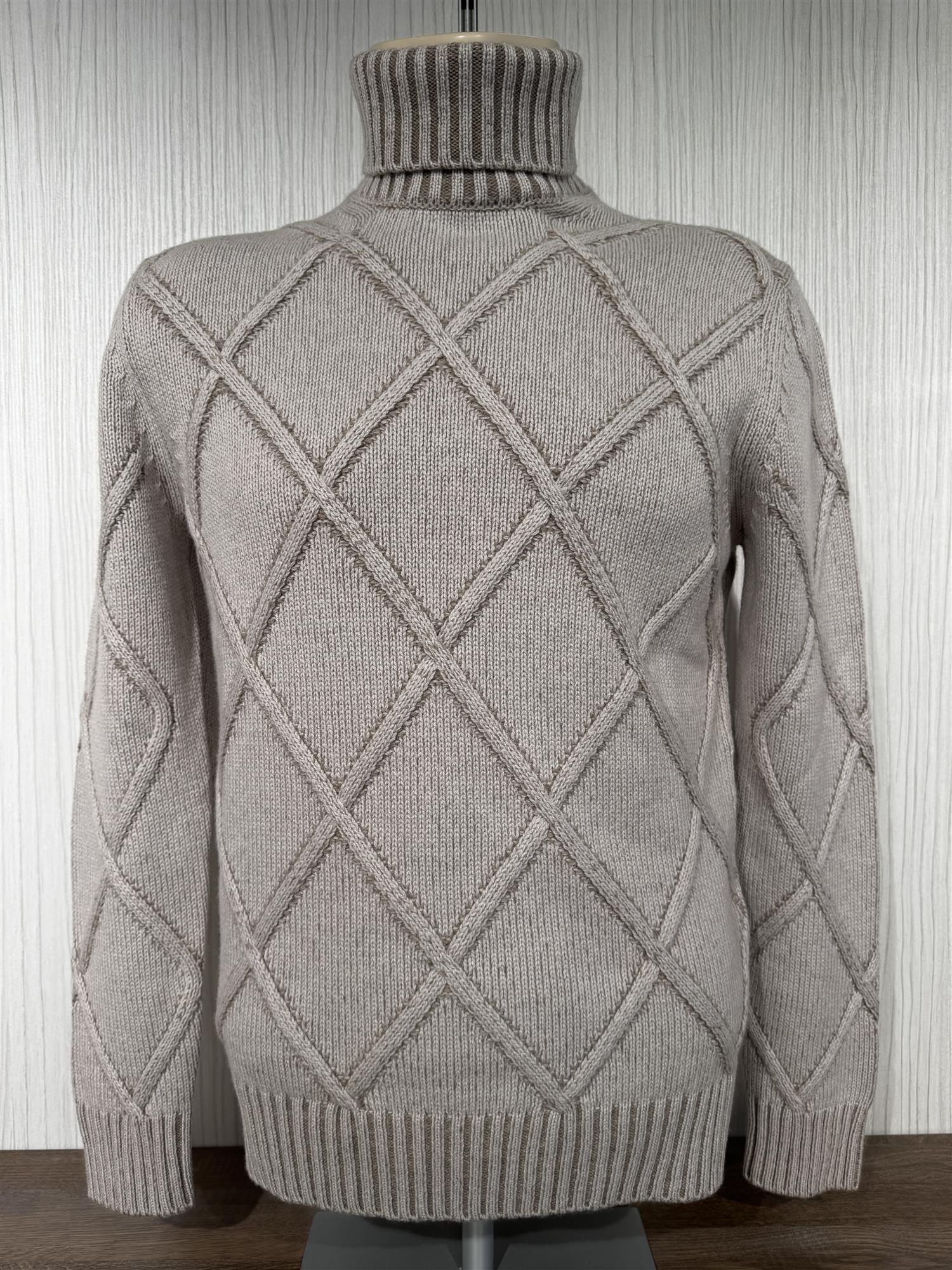 Gran Sasso Turtleneck Ull/Kashmir Lys Beige