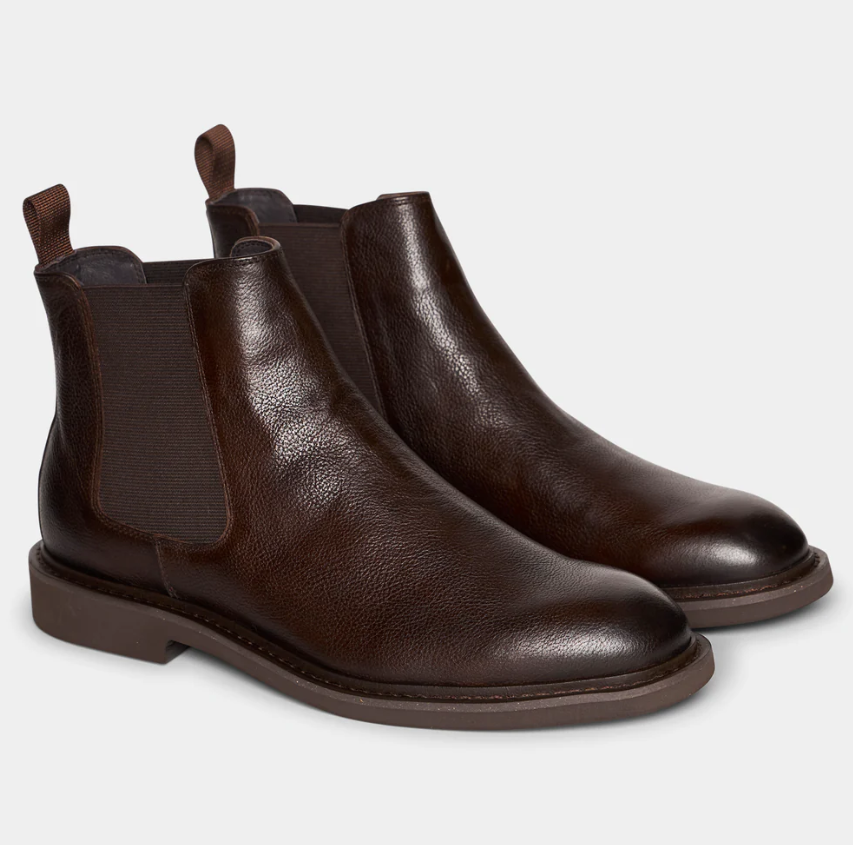 TGA Chelsea Boot Kalveskinn Mørk Brun
