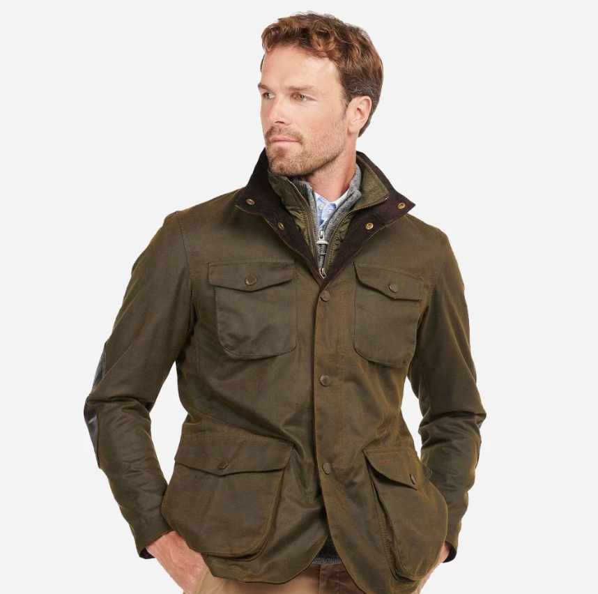 Barbour Ogston Wax Ytterjakke Grønn