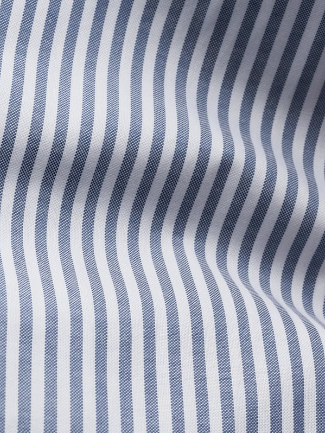 Eton Skjorte Slim Striper Signature Oxford Blålig