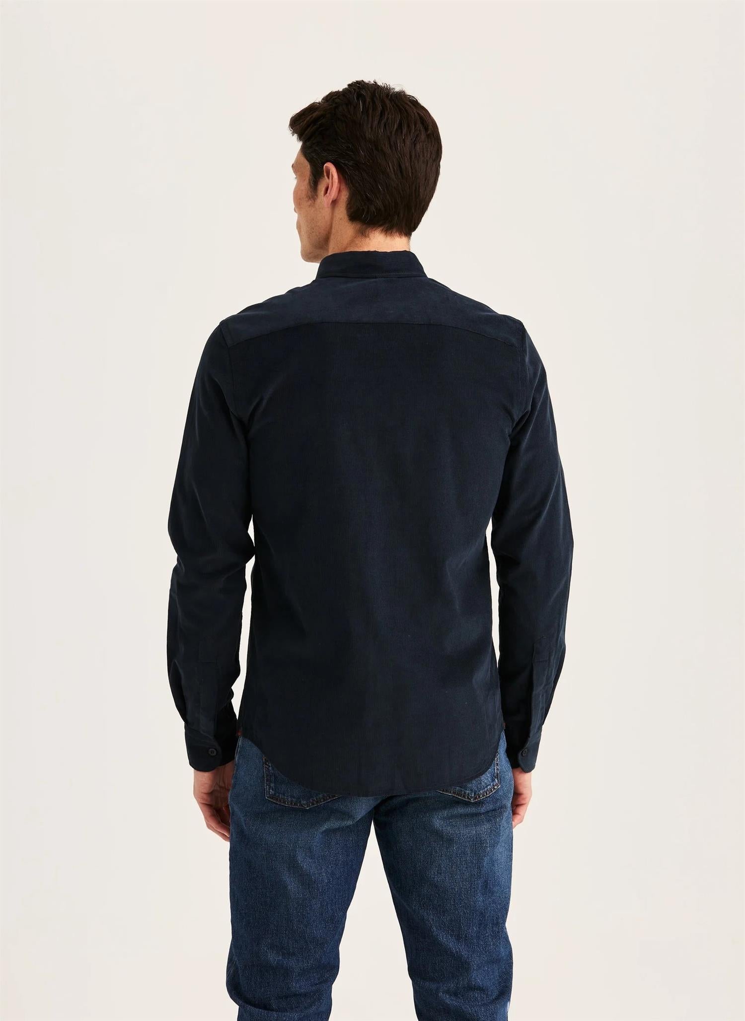 Morris Douglas Cord Skjorte Marine