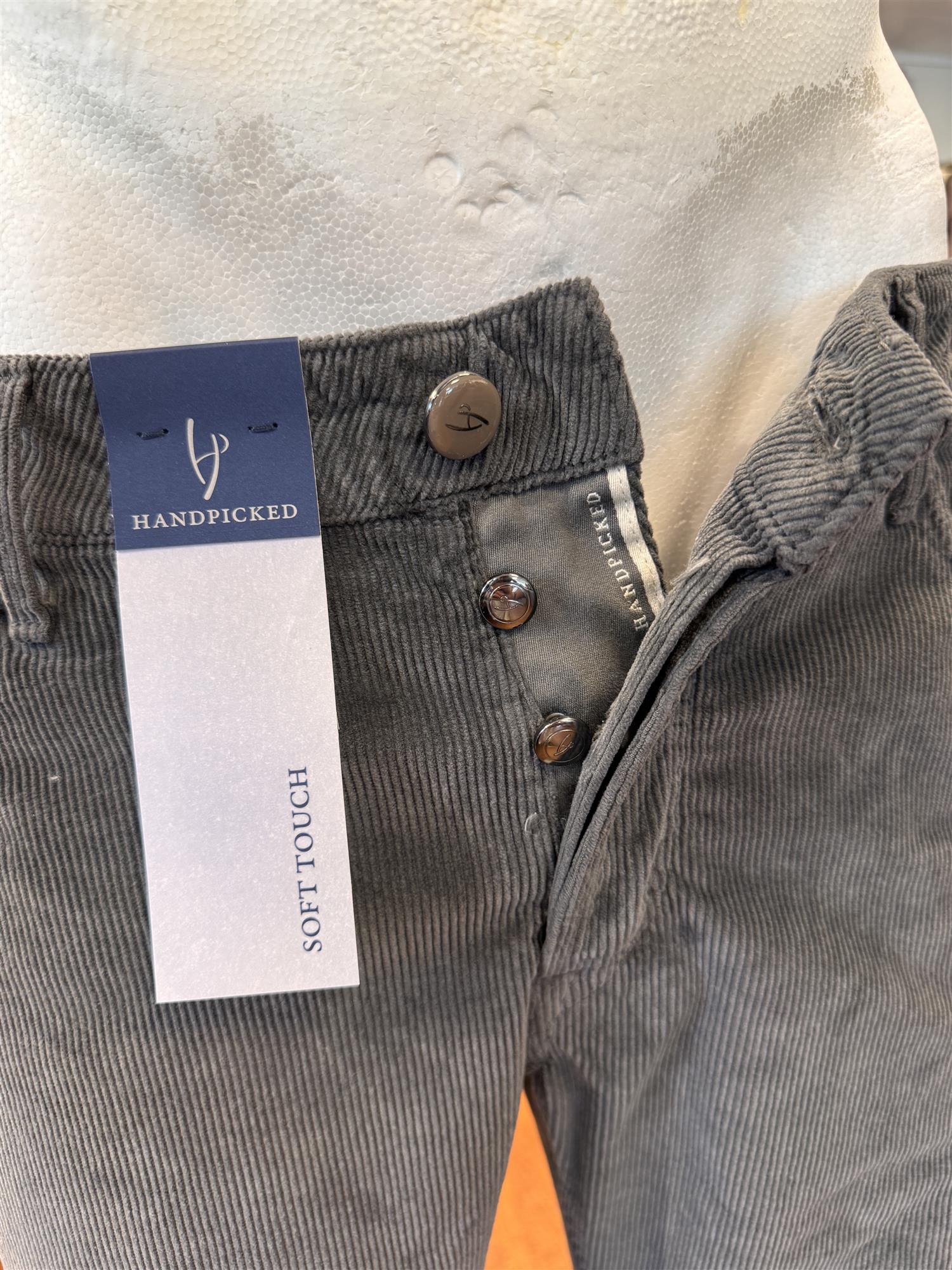 HandPicked Ravello Kordfløyel 5-Pocket Antrasitt