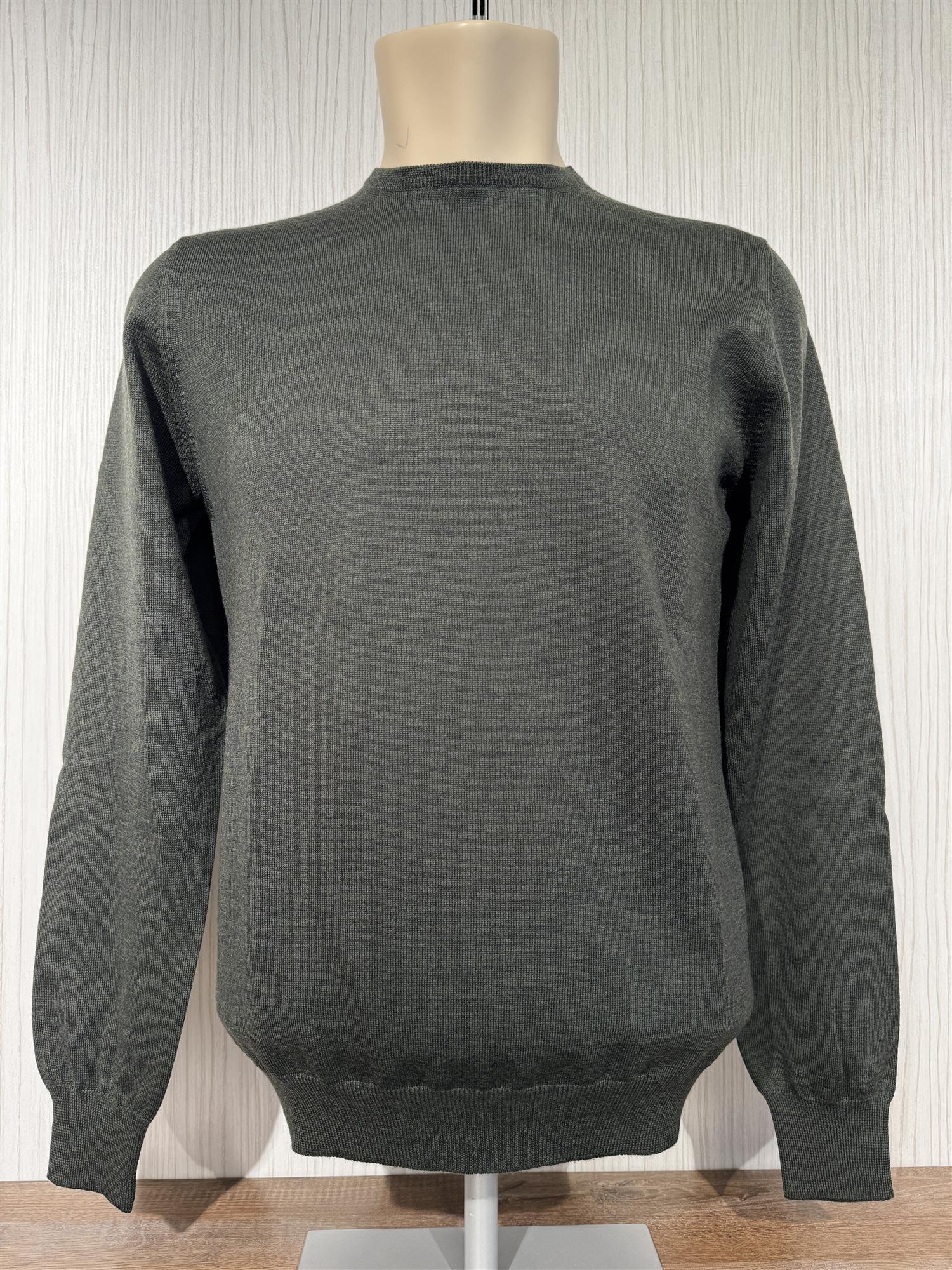 Gran Sasso Genser Pullover Merino Mørkegrønn