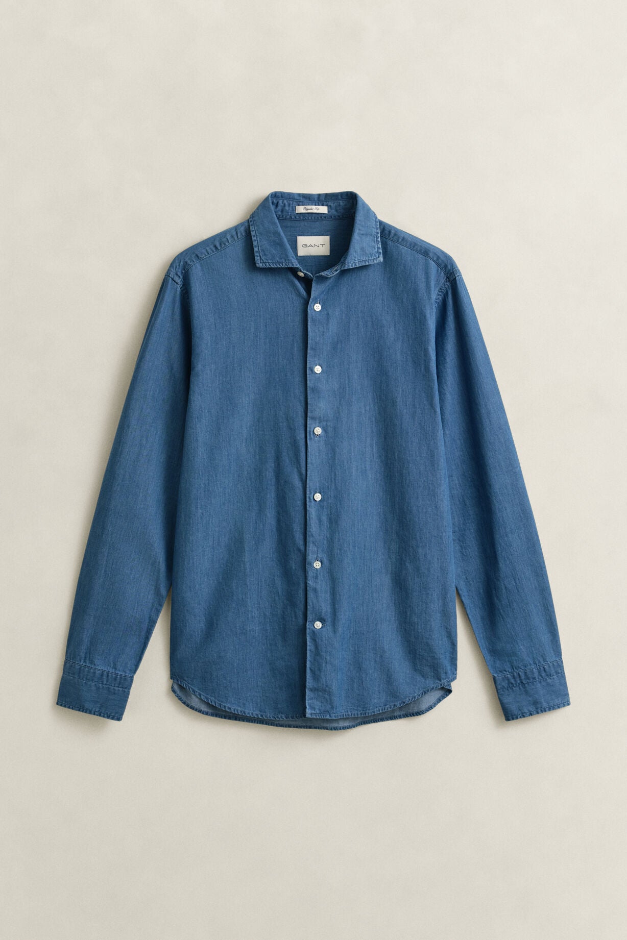 Gant Indigo Twill Skjorte Blå