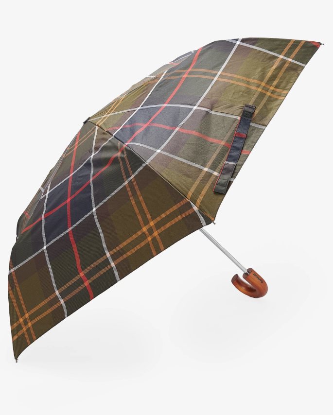 Barbour Tartan Mini Paraply