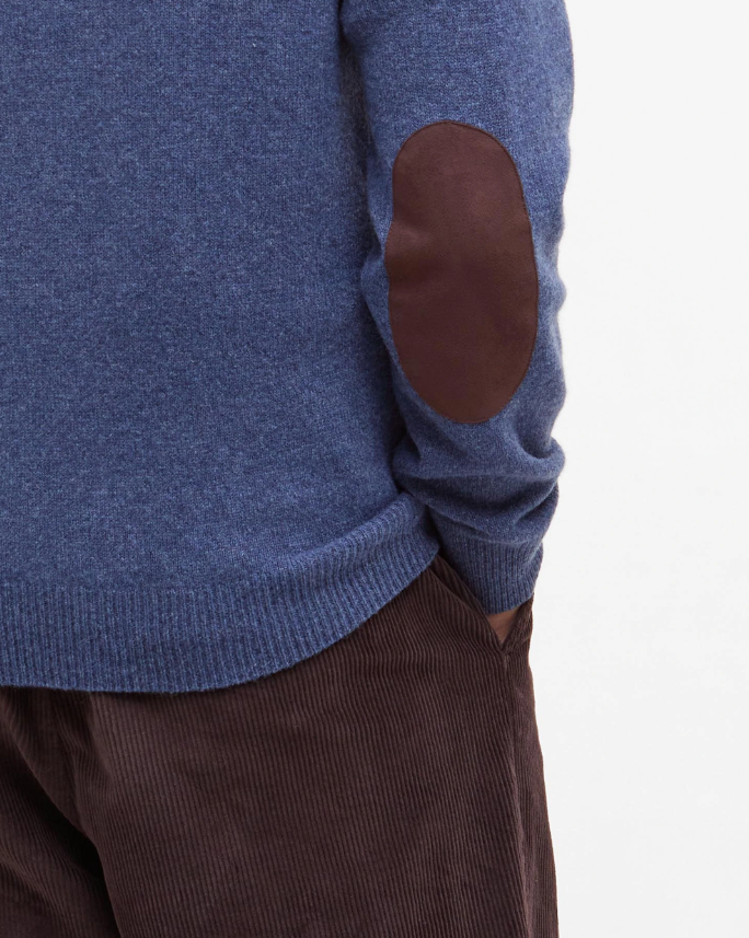 Barbour Essential Patch Crewneck Dark Indigo