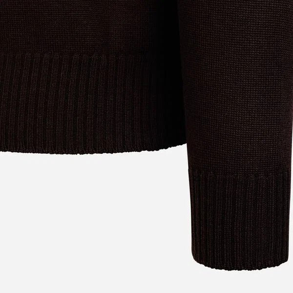 Gran Sasso Crewneck Merinoull Brun