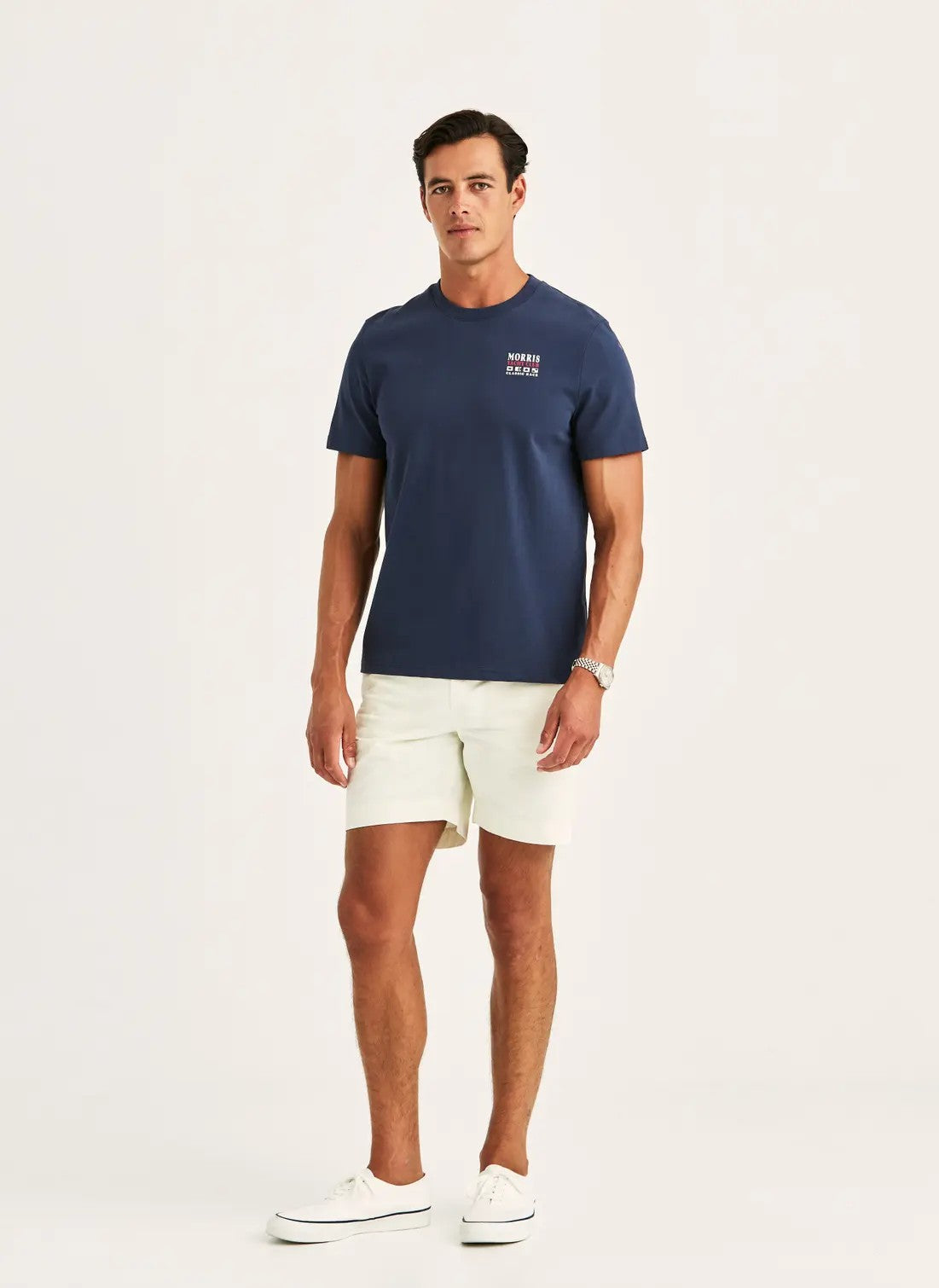 Morris Neville T-shirt Bomull Marine