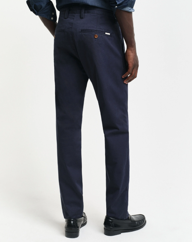 Gant Chinos Bomull Slim Marine