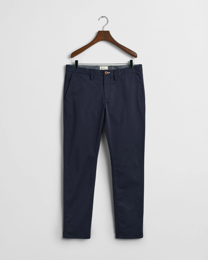 Gant Chinos Bomull Slim Marine