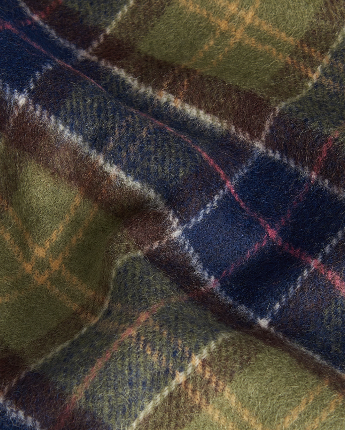 Barbour Skjerf Tartan Lammeull Ruter Grønn