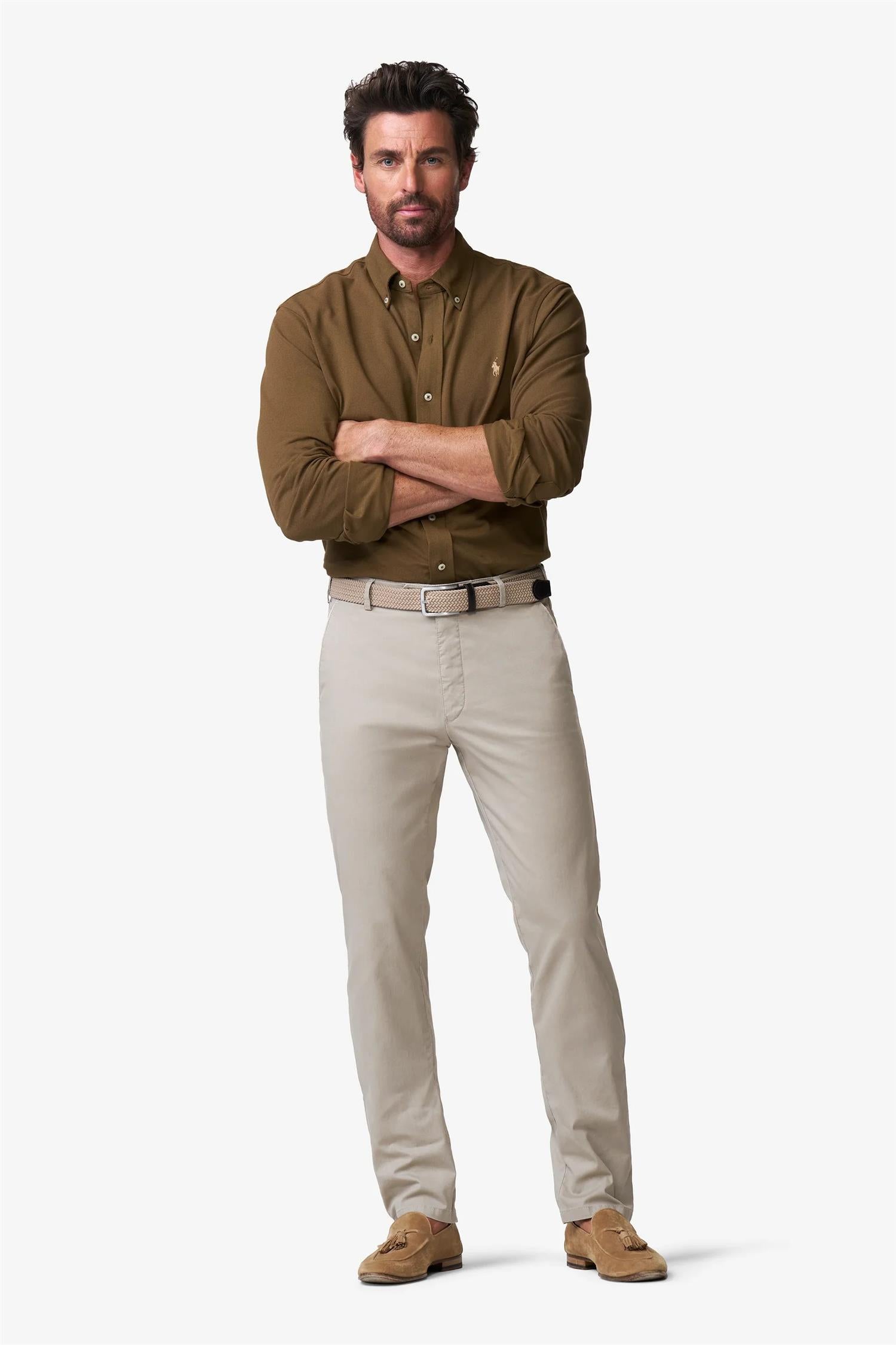 Meyer Chinos New York Bomull Beige