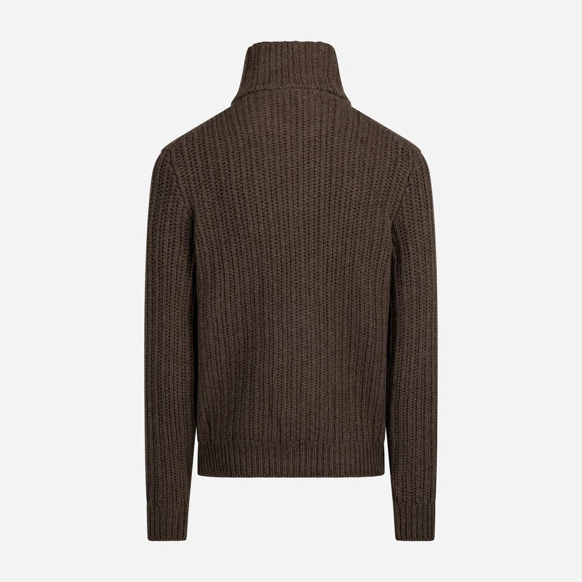Gran Sasso Cardigan High-Neck Brun