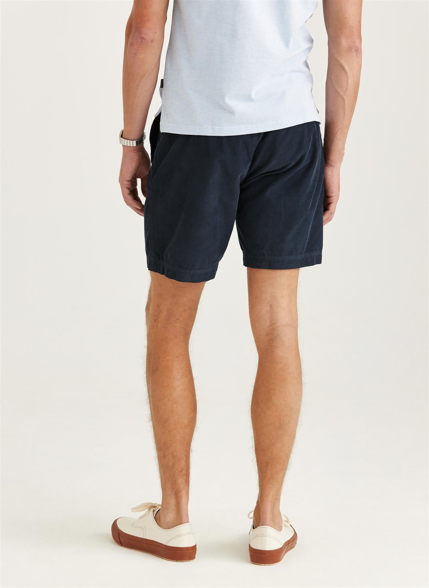 Morris Fenix Cord Shorts Bomull Marine