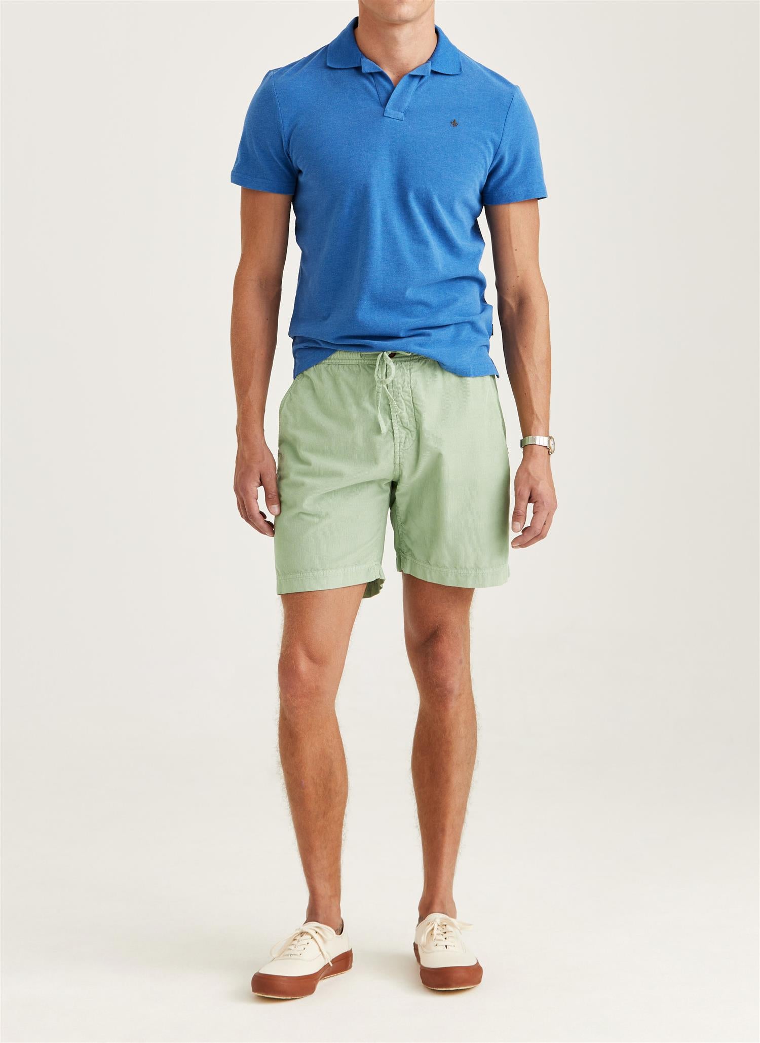 Morris Fenix Cord Shorts Bomull Grønn