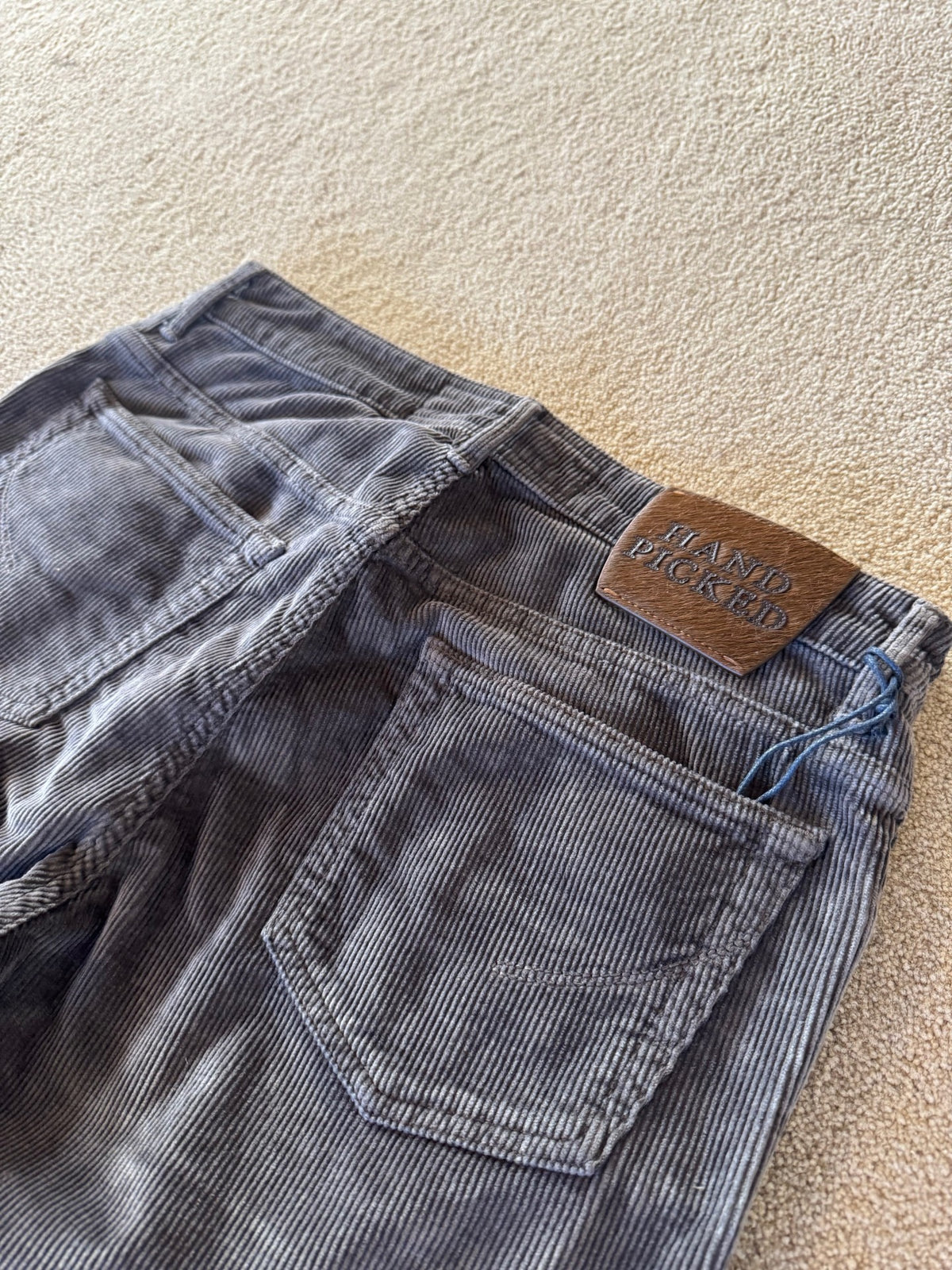 HandPicked Ravello Cord 5-Pocket Grå