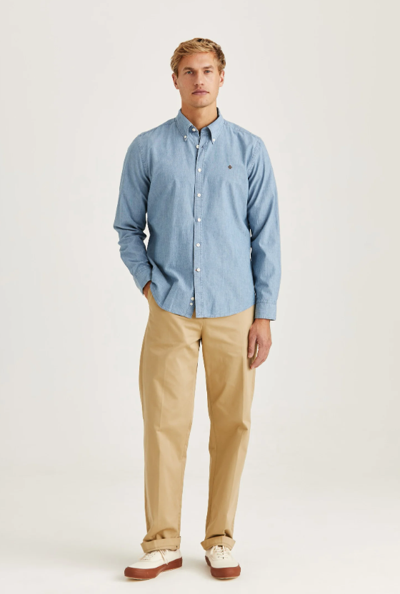 Morris Chambray Skjorte Slim Fit