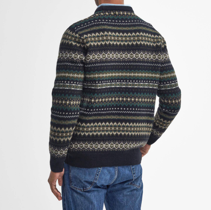 Barbour Case Fair Isle Crewneck Lammeull