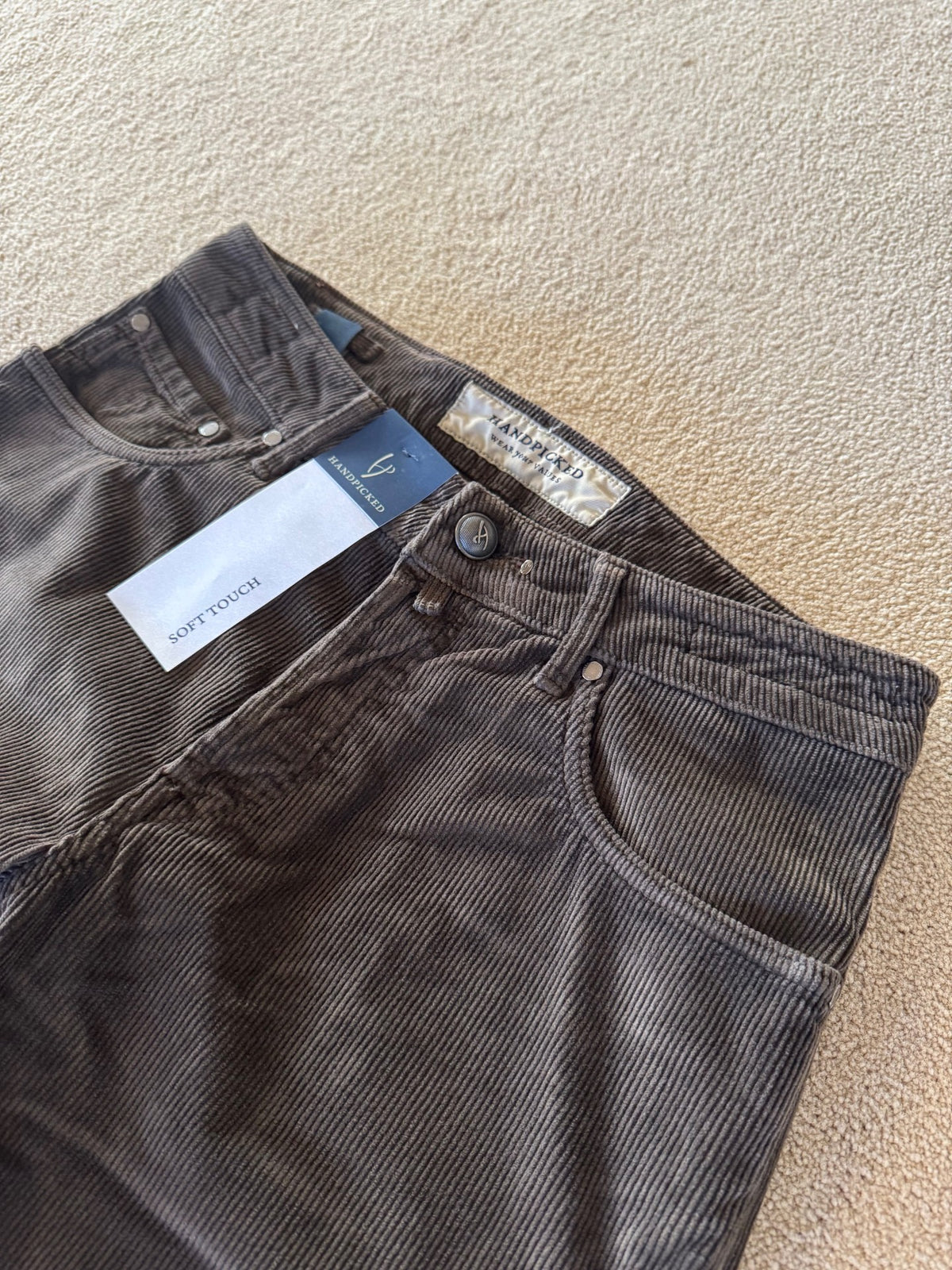HandPicked Ravello Cord 5-Pocket Brun