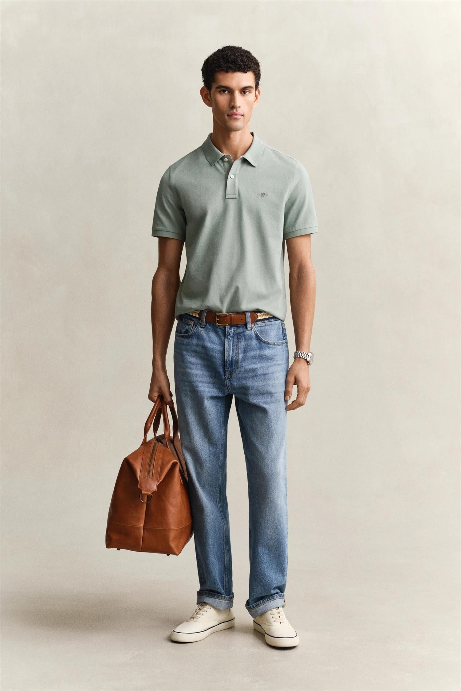 Gant Original Pique Bomull Grønn