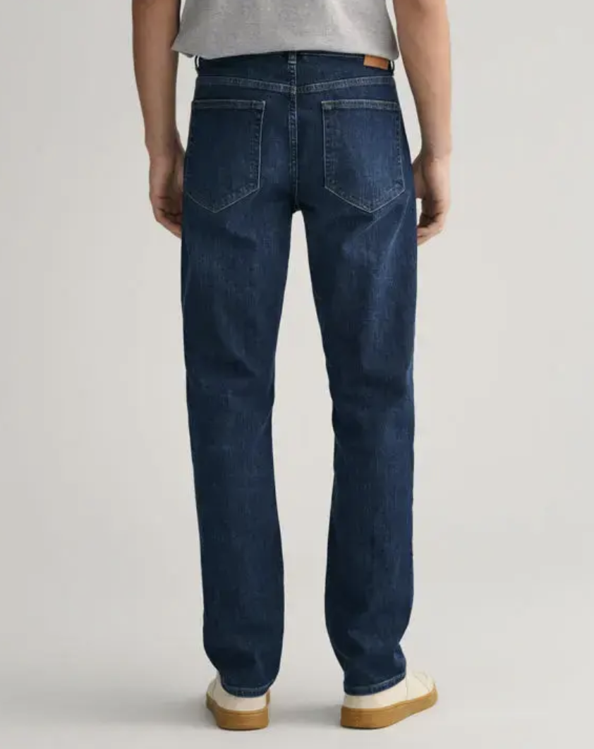 Gant Jeans Regular Fit Mørk Blå