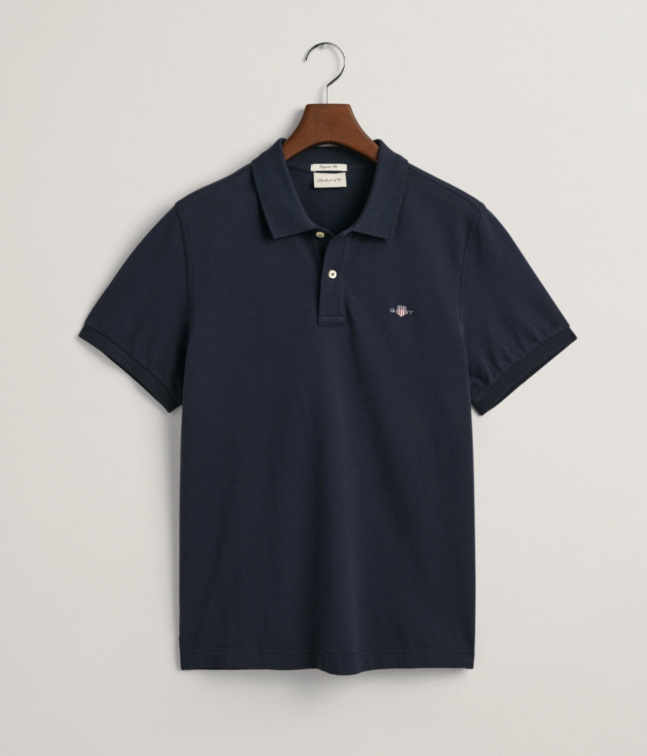 Gant Original Pique Bomull Marine