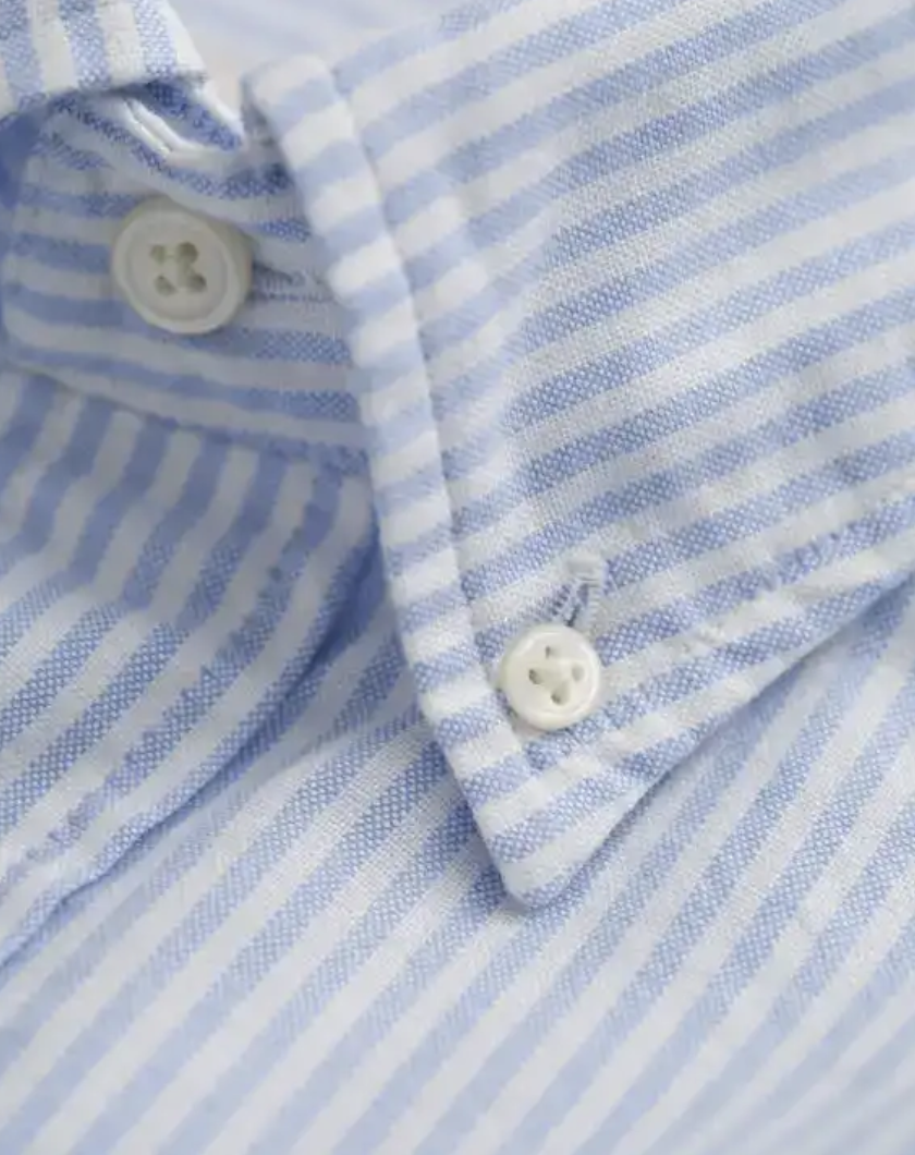 Gant Skjorte Oxford Pinstripe Lyseblå