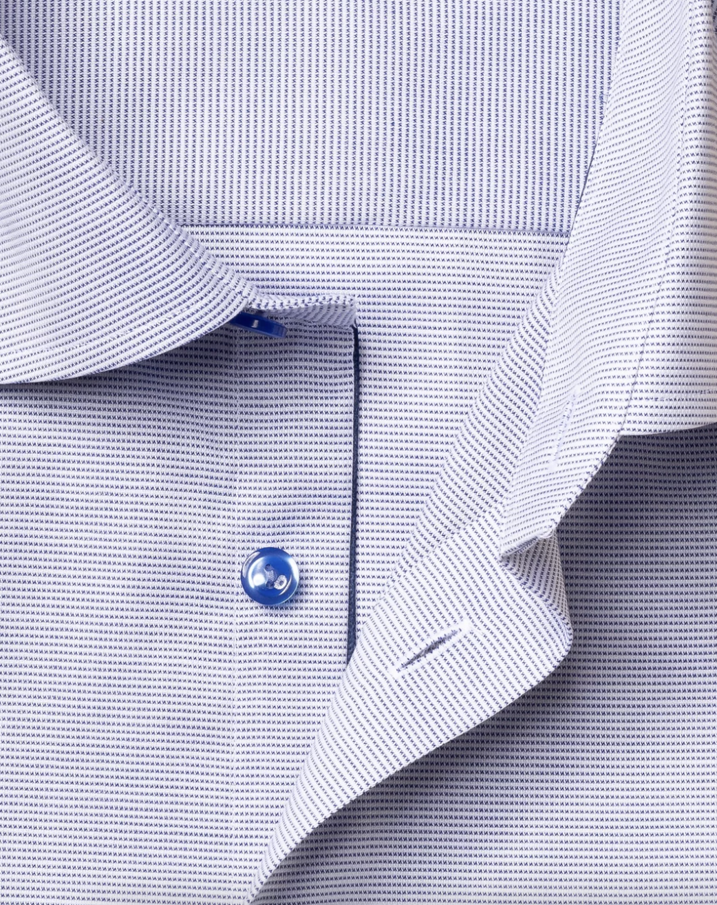 Eton Skjorte Contemporary Fit Blå Mønstret åpen krage