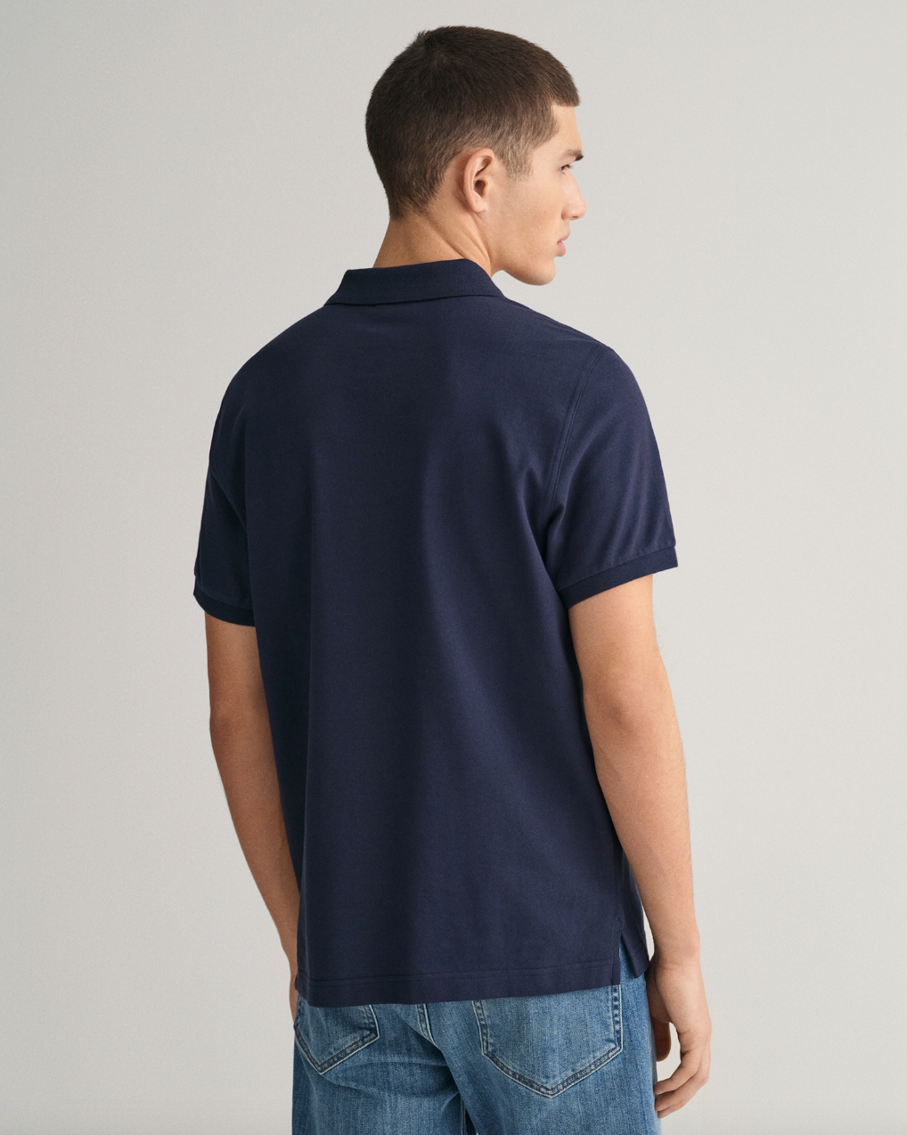 Gant Original Pique Bomull Marine