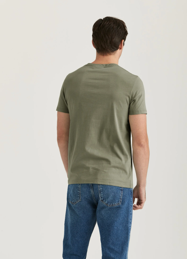 Morris Logan T-Skjorte Herre Bomull Grønn bakfra