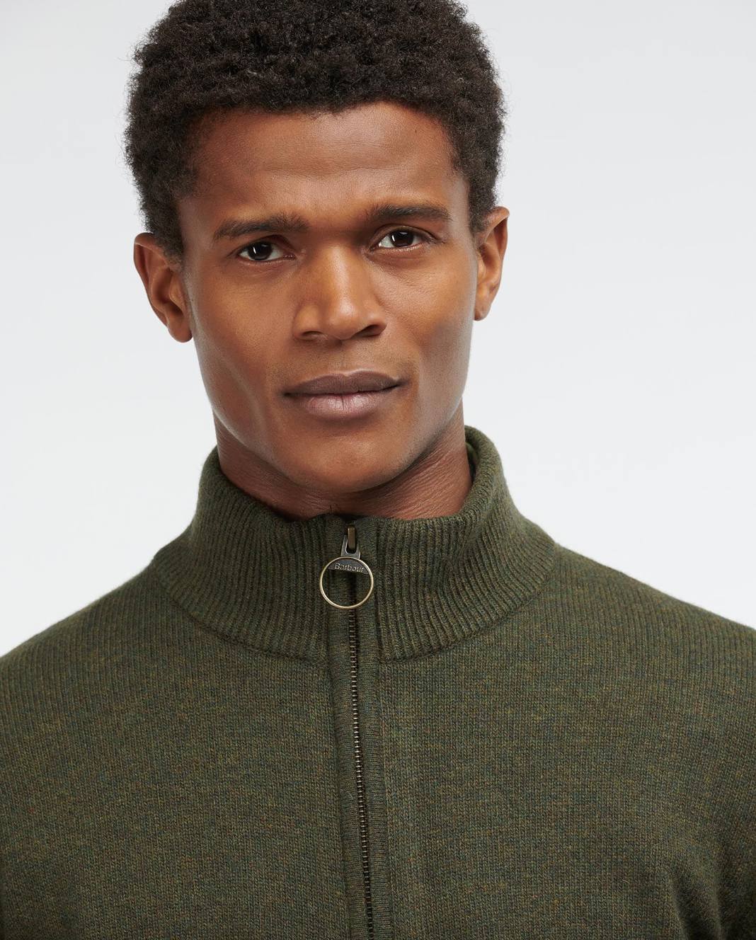 Barbour Holden Half Zip Ull Grønn